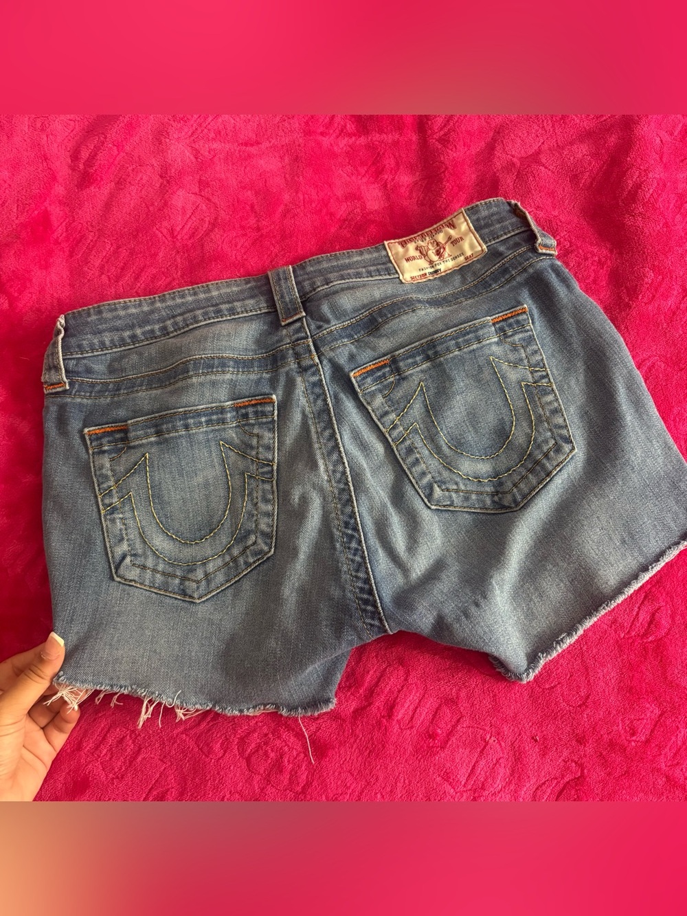 True Religion Denim Shorts Size 28